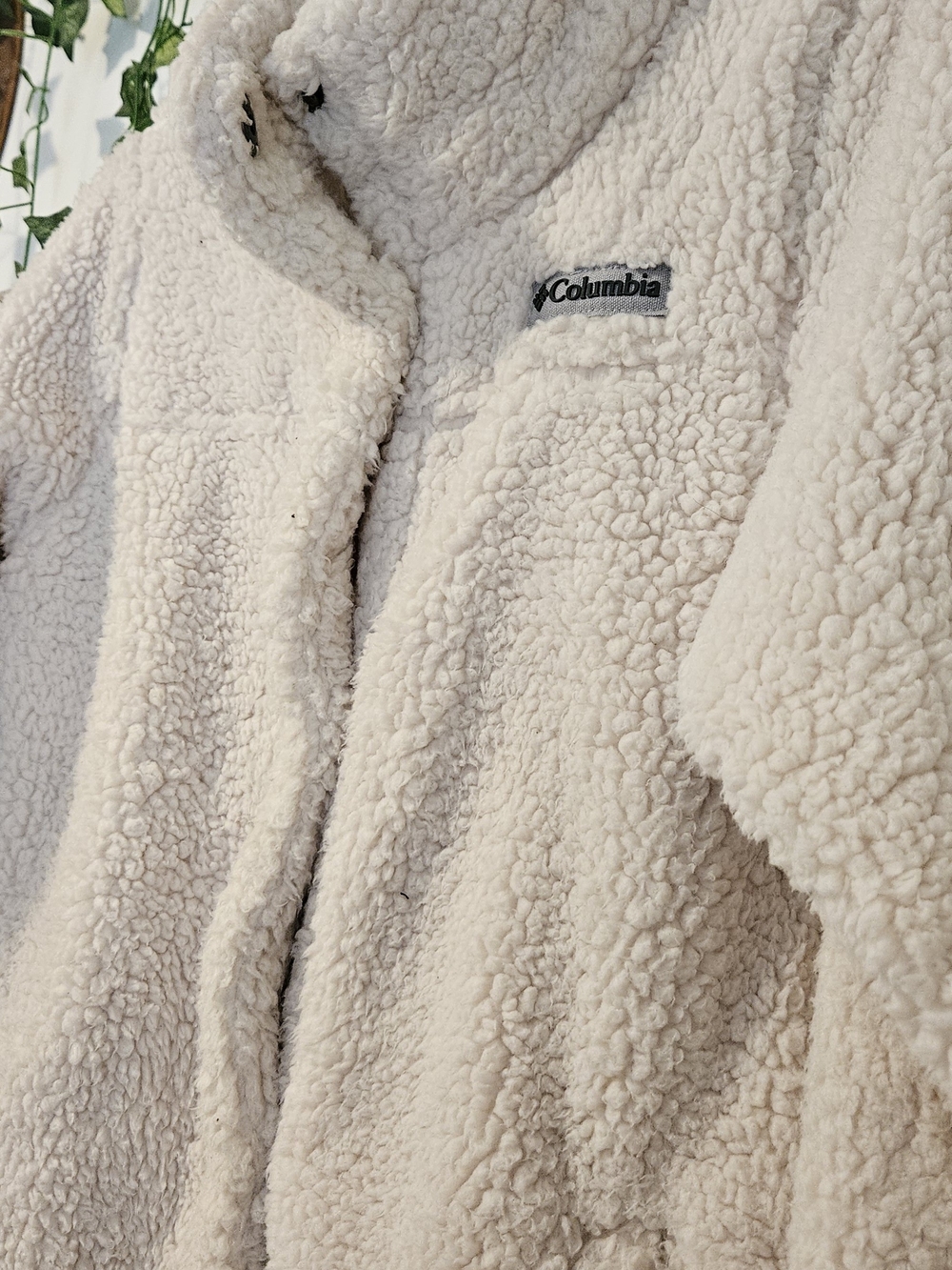 Columbia Cream Sherpa Fleece Coat - Picture 4 of 5